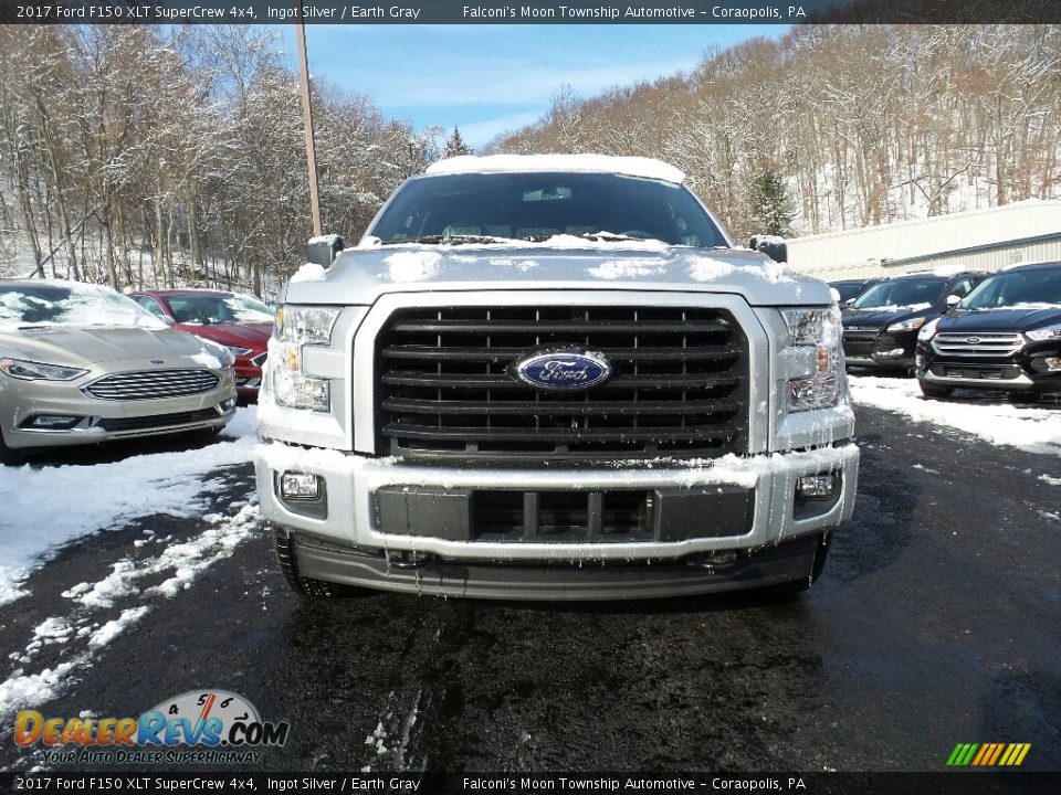 2017 Ford F150 XLT SuperCrew 4x4 Ingot Silver / Earth Gray Photo #2