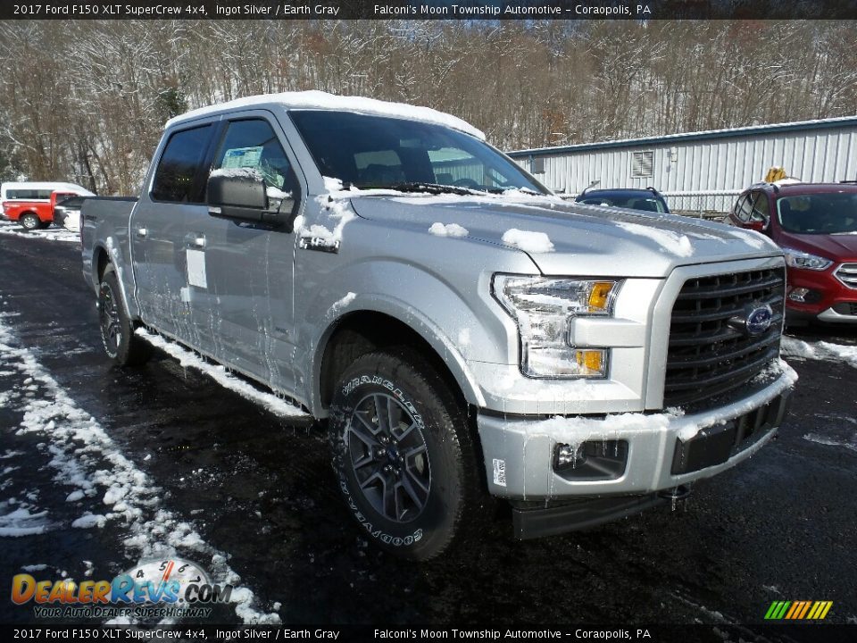 2017 Ford F150 XLT SuperCrew 4x4 Ingot Silver / Earth Gray Photo #3