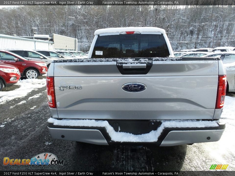 2017 Ford F150 XLT SuperCrew 4x4 Ingot Silver / Earth Gray Photo #7