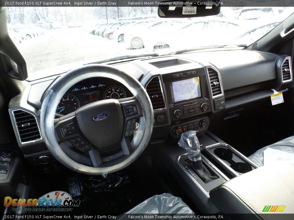 2017 Ford F150 XLT SuperCrew 4x4 Ingot Silver / Earth Gray Photo #9