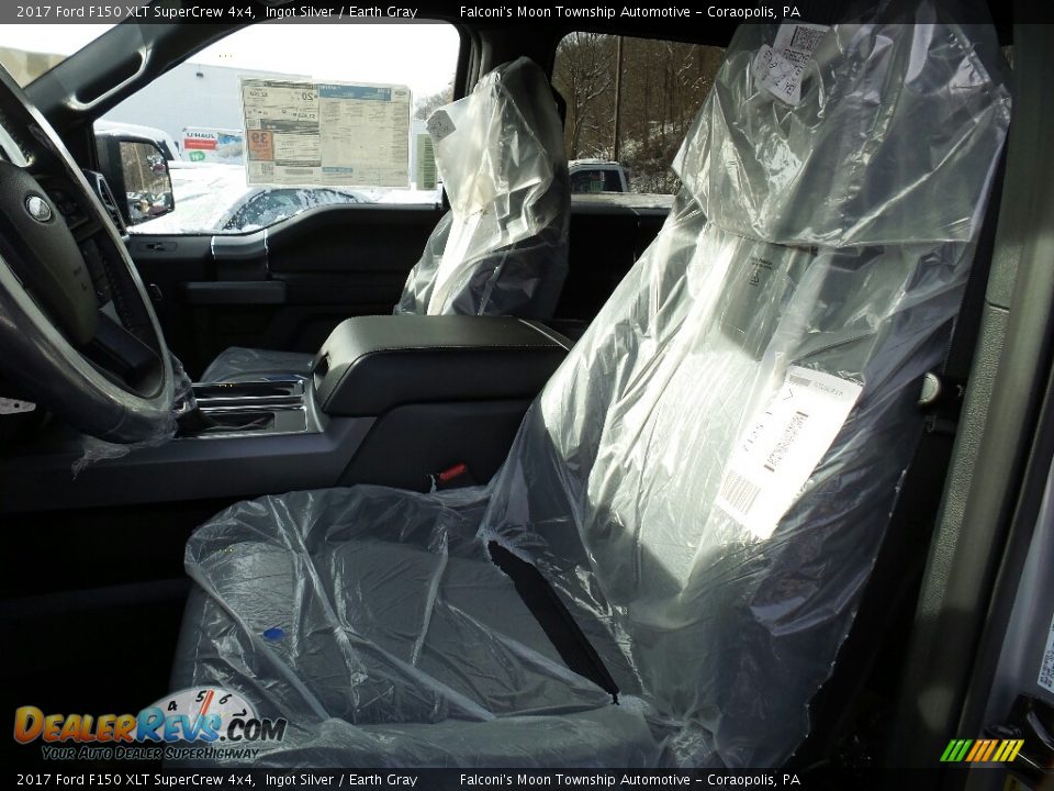 2017 Ford F150 XLT SuperCrew 4x4 Ingot Silver / Earth Gray Photo #10