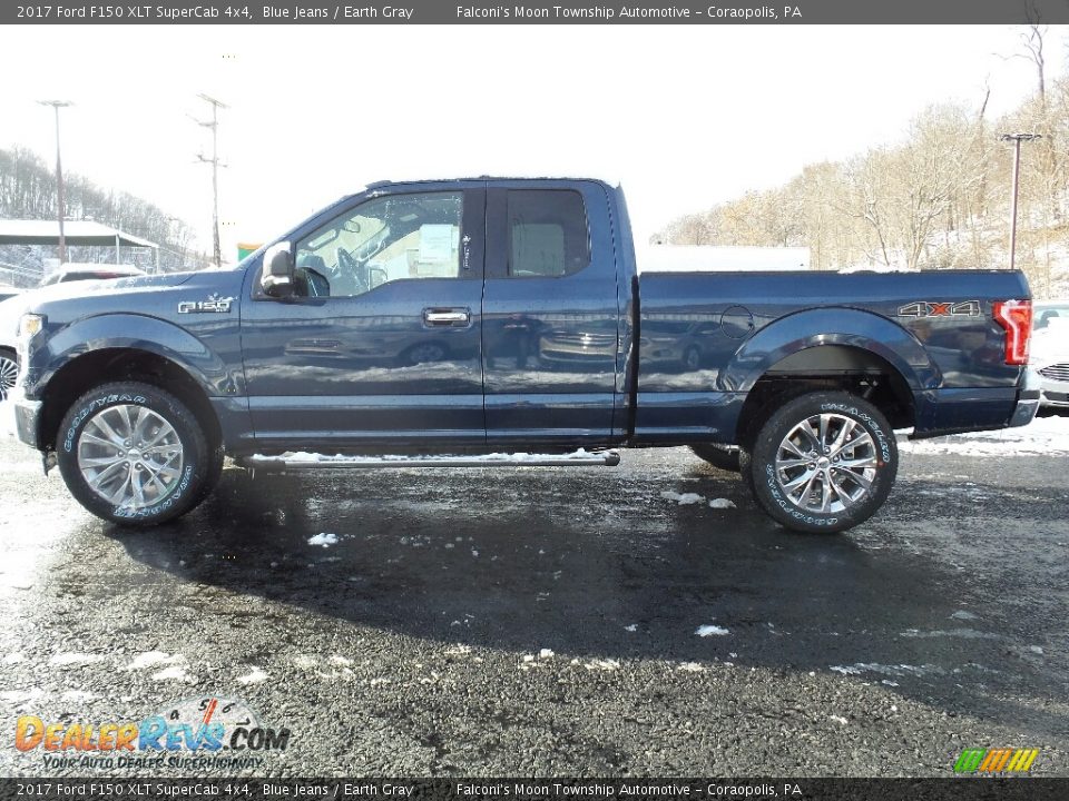 2017 Ford F150 XLT SuperCab 4x4 Blue Jeans / Earth Gray Photo #1
