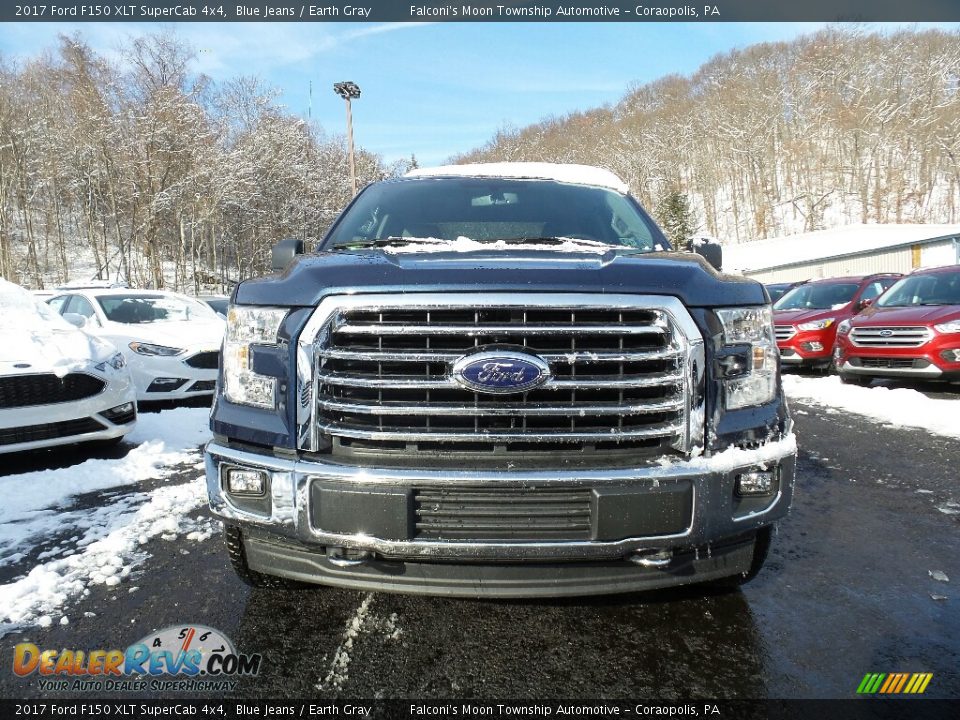 2017 Ford F150 XLT SuperCab 4x4 Blue Jeans / Earth Gray Photo #2