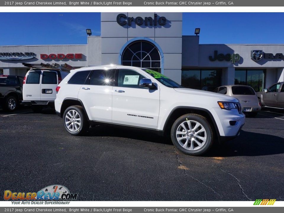 2017 Jeep Grand Cherokee Limited Bright White / Black/Light Frost Beige Photo #1