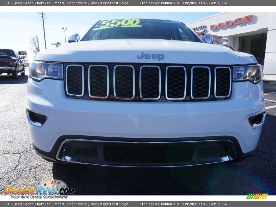 2017 Jeep Grand Cherokee Limited Bright White / Black/Light Frost Beige Photo #2