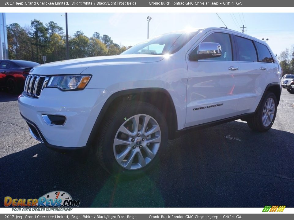 2017 Jeep Grand Cherokee Limited Bright White / Black/Light Frost Beige Photo #3
