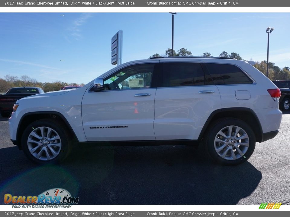 2017 Jeep Grand Cherokee Limited Bright White / Black/Light Frost Beige Photo #4