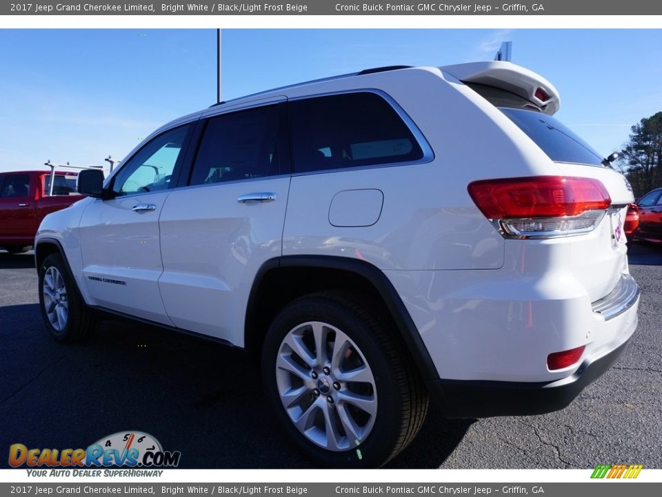 2017 Jeep Grand Cherokee Limited Bright White / Black/Light Frost Beige Photo #5