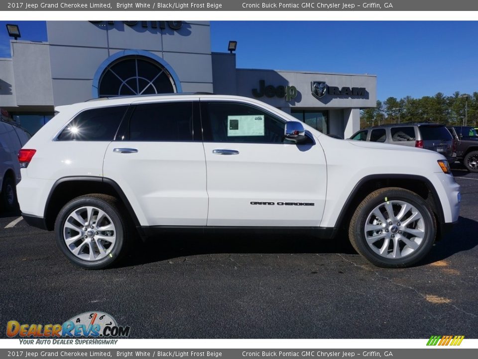 2017 Jeep Grand Cherokee Limited Bright White / Black/Light Frost Beige Photo #7