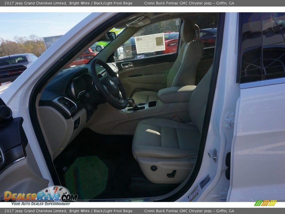 2017 Jeep Grand Cherokee Limited Bright White / Black/Light Frost Beige Photo #8