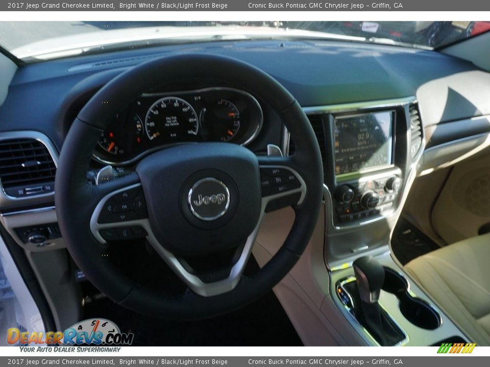 2017 Jeep Grand Cherokee Limited Bright White / Black/Light Frost Beige Photo #9
