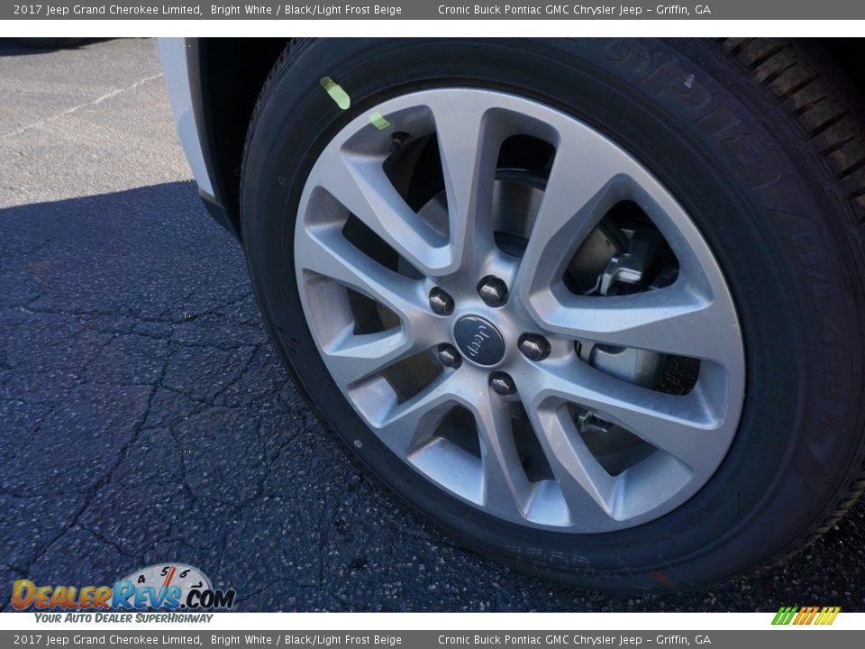 2017 Jeep Grand Cherokee Limited Bright White / Black/Light Frost Beige Photo #11