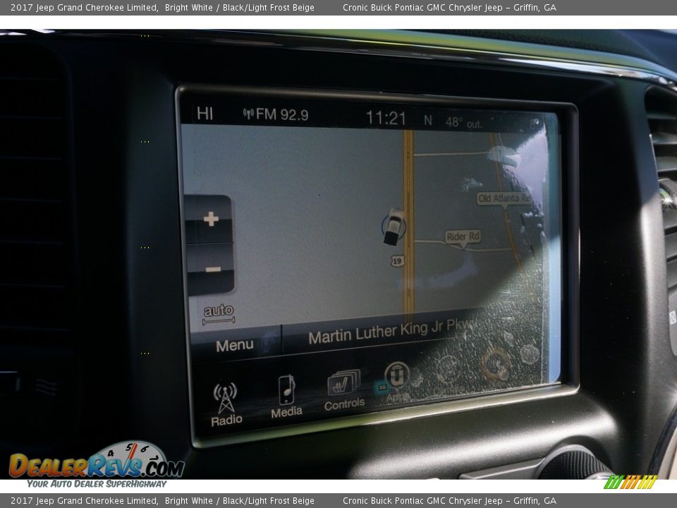 2017 Jeep Grand Cherokee Limited Bright White / Black/Light Frost Beige Photo #15