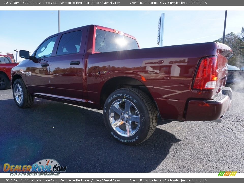 2017 Ram 1500 Express Crew Cab Delmonico Red Pearl / Black/Diesel Gray Photo #5