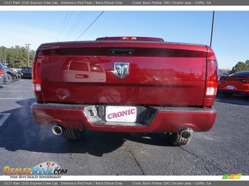 2017 Ram 1500 Express Crew Cab Delmonico Red Pearl / Black/Diesel Gray Photo #6