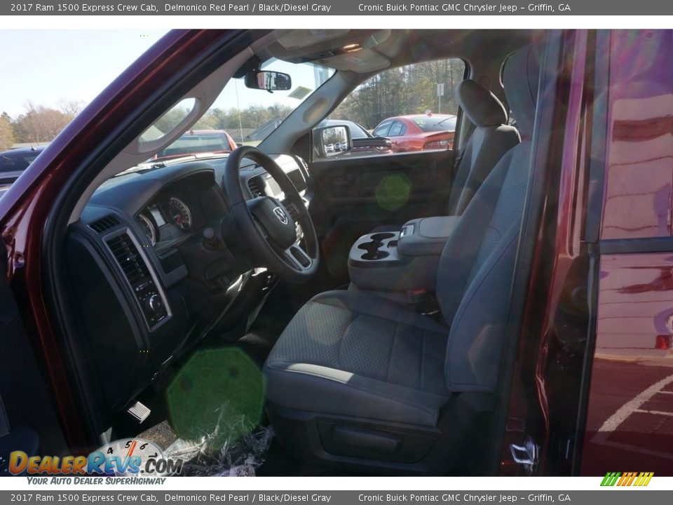 2017 Ram 1500 Express Crew Cab Delmonico Red Pearl / Black/Diesel Gray Photo #9