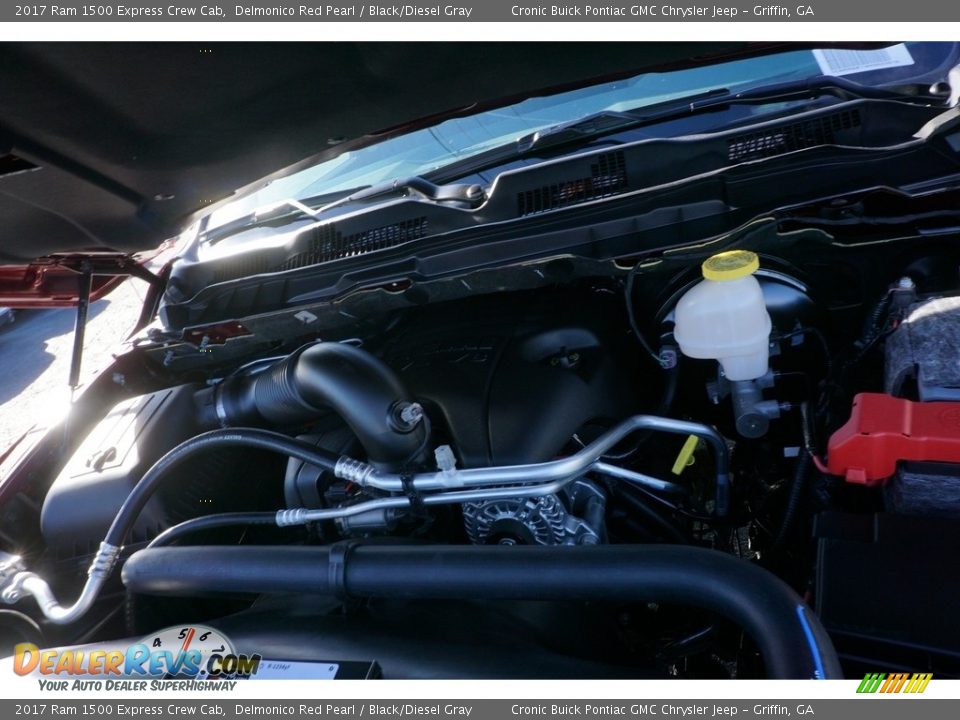 2017 Ram 1500 Express Crew Cab Delmonico Red Pearl / Black/Diesel Gray Photo #14