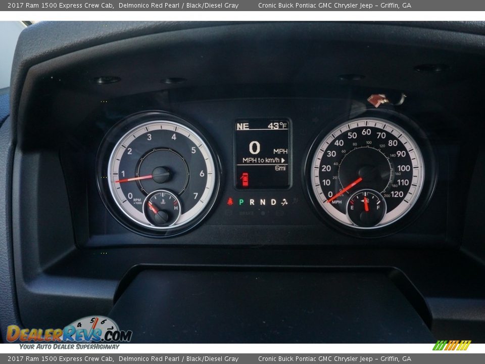 2017 Ram 1500 Express Crew Cab Delmonico Red Pearl / Black/Diesel Gray Photo #15