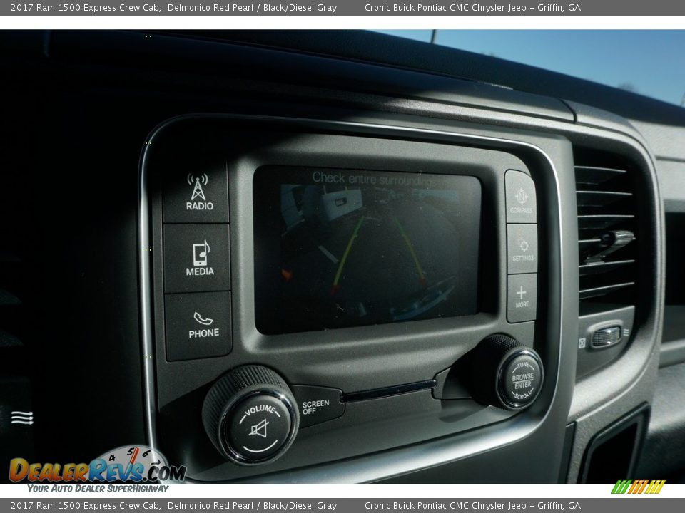 2017 Ram 1500 Express Crew Cab Delmonico Red Pearl / Black/Diesel Gray Photo #16