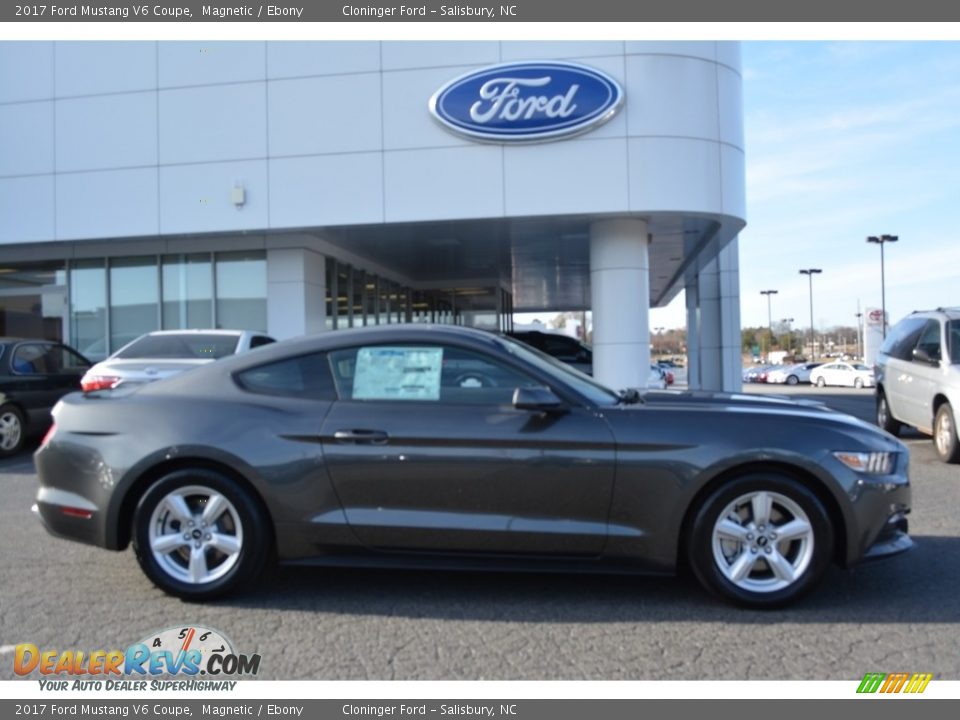 2017 Ford Mustang V6 Coupe Magnetic / Ebony Photo #2