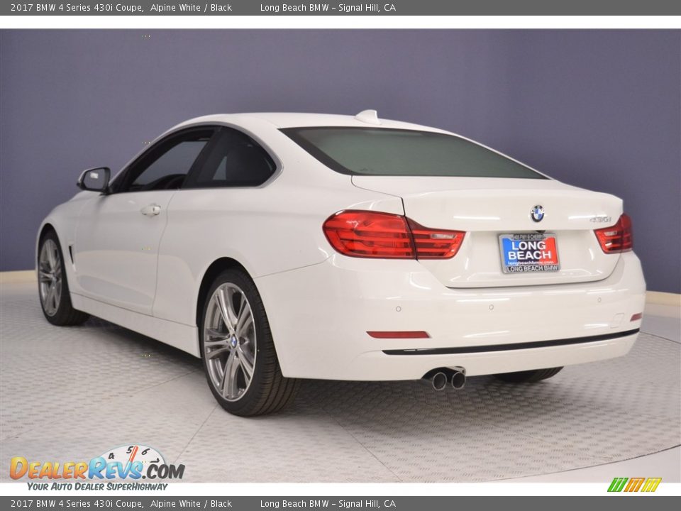 2017 BMW 4 Series 430i Coupe Alpine White / Black Photo #4