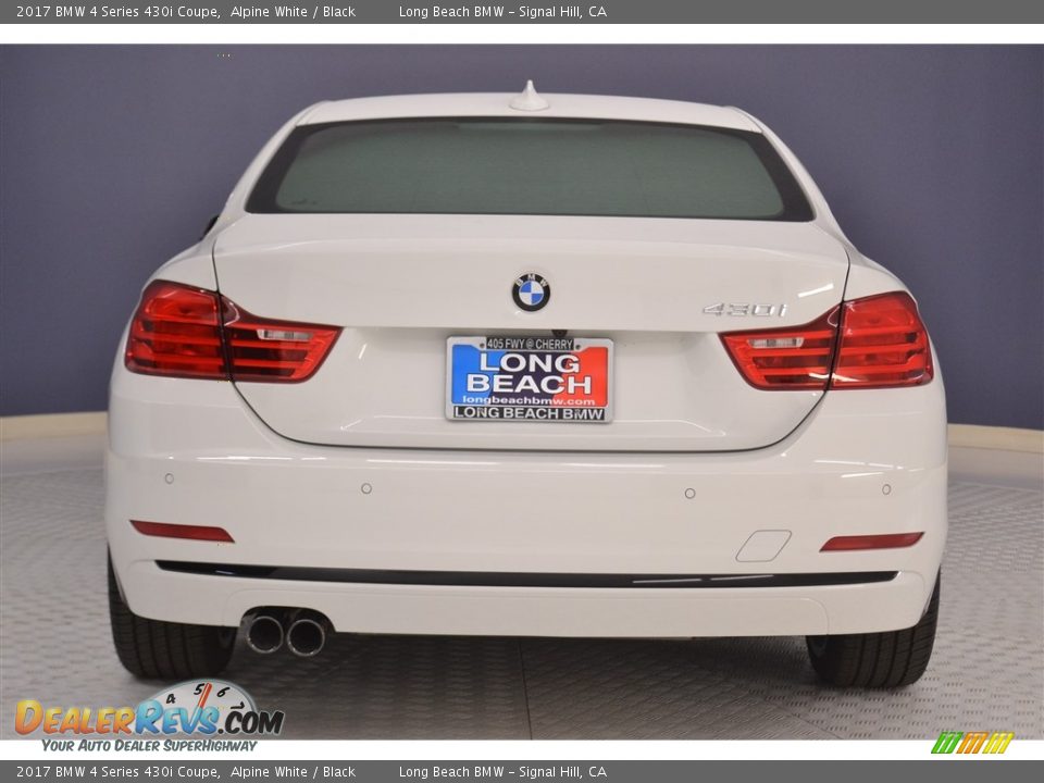 2017 BMW 4 Series 430i Coupe Alpine White / Black Photo #5