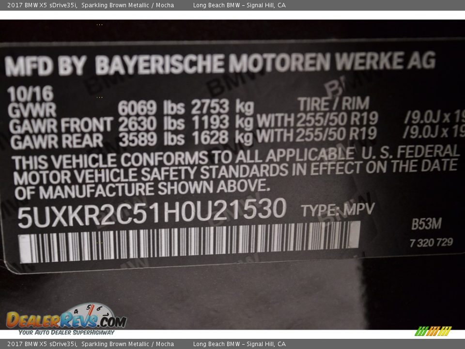 2017 BMW X5 sDrive35i Sparkling Brown Metallic / Mocha Photo #15