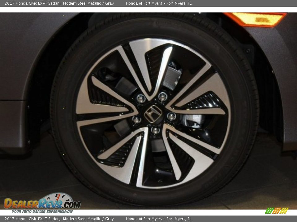 2017 Honda Civic EX-T Sedan Modern Steel Metallic / Gray Photo #4