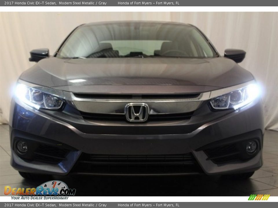 2017 Honda Civic EX-T Sedan Modern Steel Metallic / Gray Photo #5