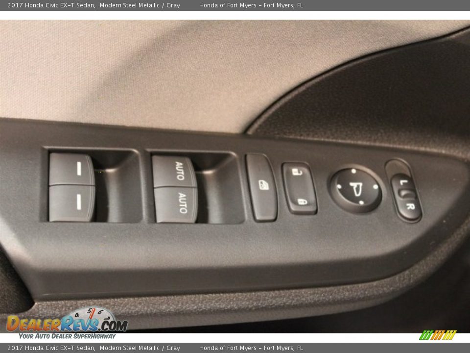 2017 Honda Civic EX-T Sedan Modern Steel Metallic / Gray Photo #8