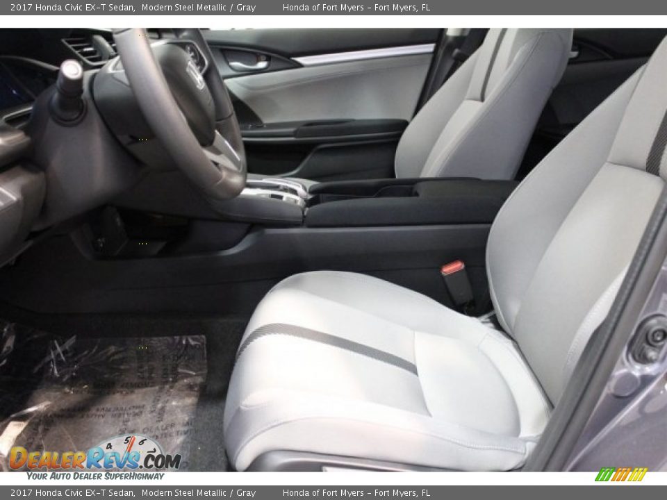 2017 Honda Civic EX-T Sedan Modern Steel Metallic / Gray Photo #9