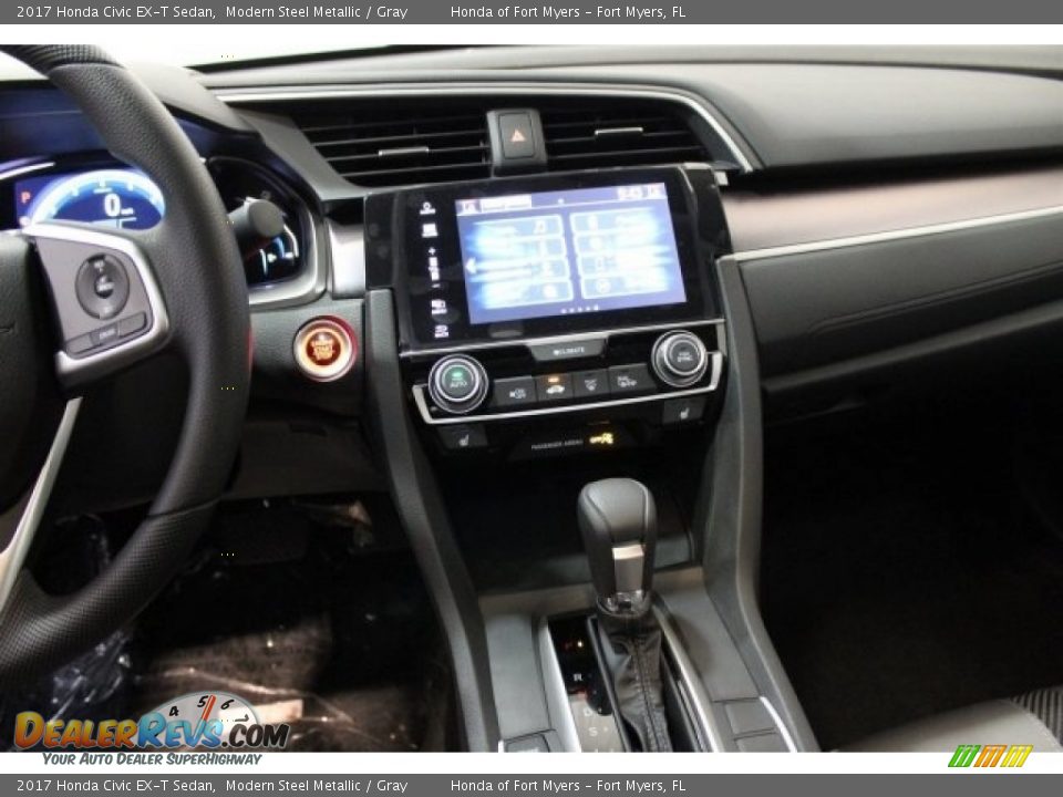 2017 Honda Civic EX-T Sedan Modern Steel Metallic / Gray Photo #14