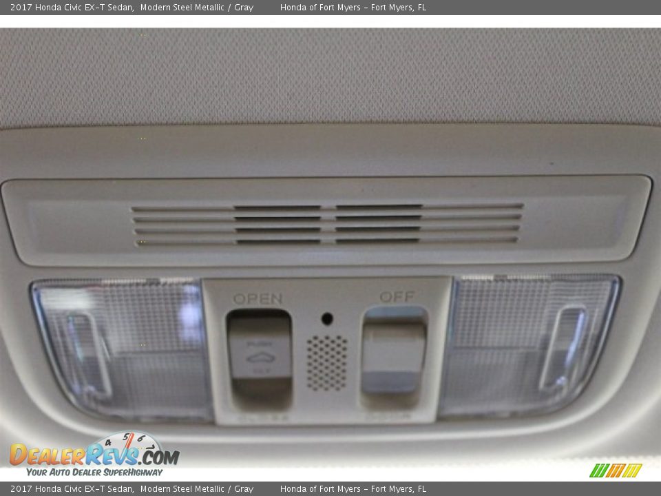 2017 Honda Civic EX-T Sedan Modern Steel Metallic / Gray Photo #19