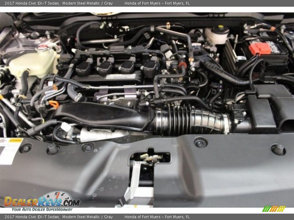 2017 Honda Civic EX-T Sedan Modern Steel Metallic / Gray Photo #24