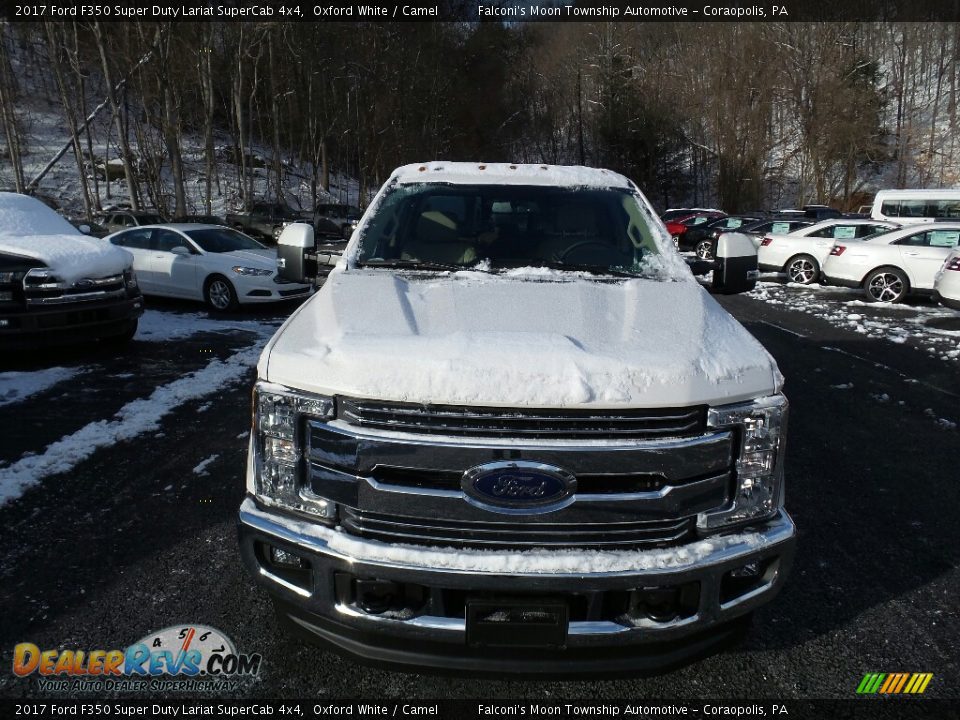 2017 Ford F350 Super Duty Lariat SuperCab 4x4 Oxford White / Camel Photo #4