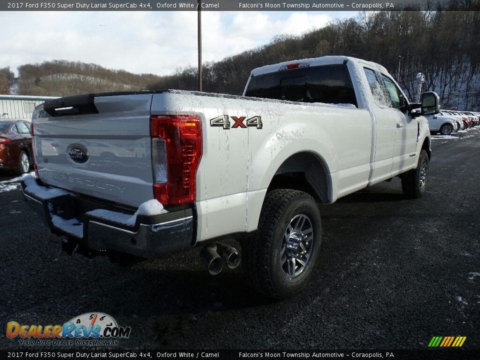2017 Ford F350 Super Duty Lariat SuperCab 4x4 Oxford White / Camel Photo #8