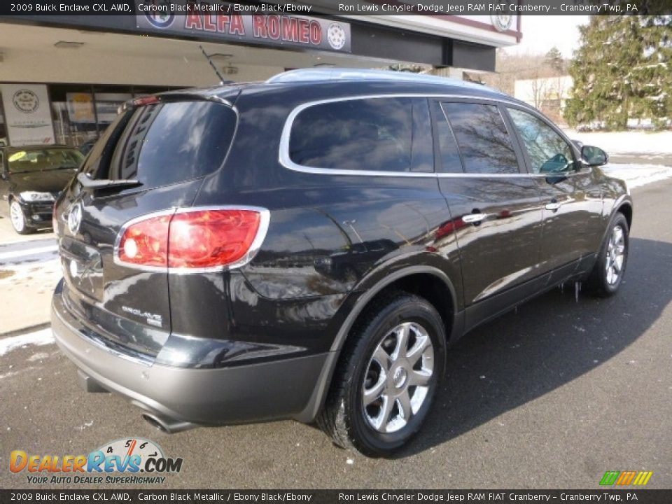 2009 Buick Enclave CXL AWD Carbon Black Metallic / Ebony Black/Ebony Photo #2