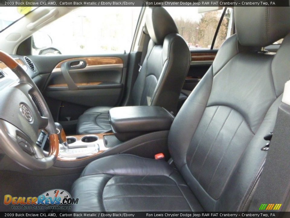 2009 Buick Enclave CXL AWD Carbon Black Metallic / Ebony Black/Ebony Photo #15