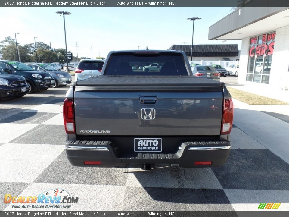 2017 Honda Ridgeline RTL Modern Steel Metallic / Black Photo #4