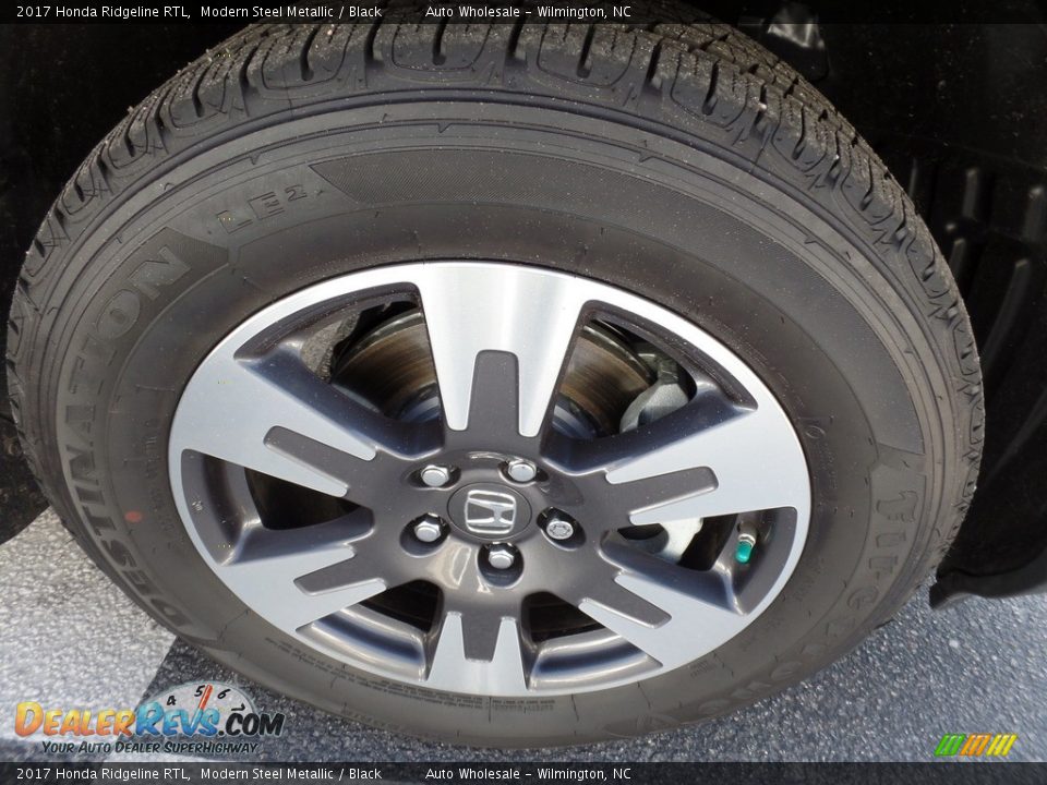 2017 Honda Ridgeline RTL Modern Steel Metallic / Black Photo #7