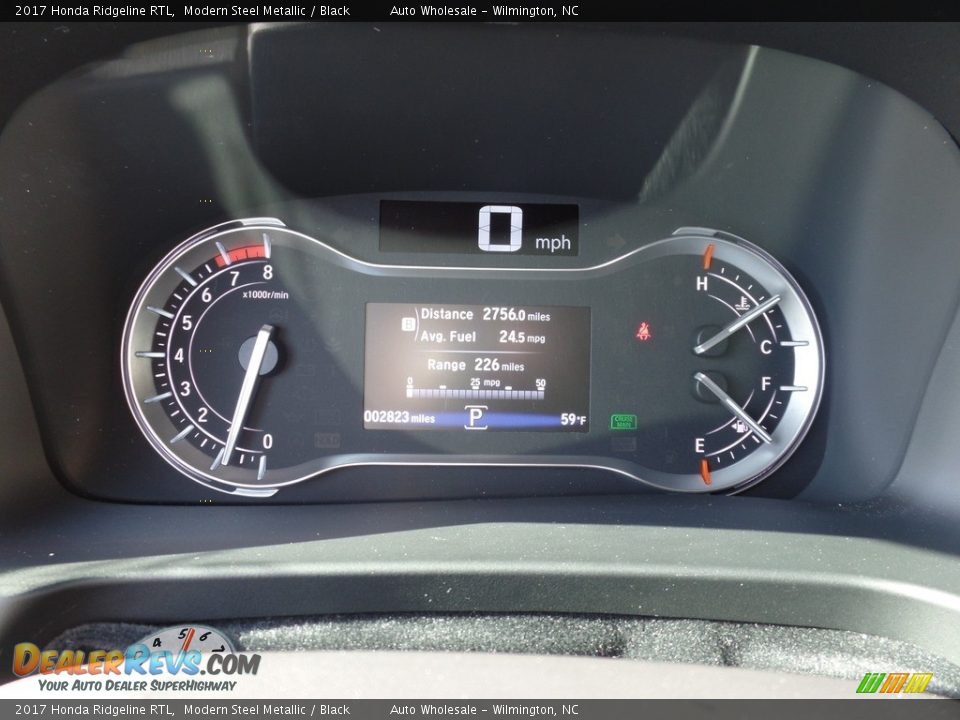 2017 Honda Ridgeline RTL Modern Steel Metallic / Black Photo #16