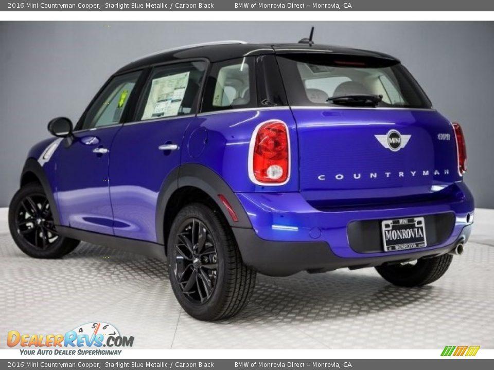 2016 Mini Countryman Cooper Starlight Blue Metallic / Carbon Black Photo #3