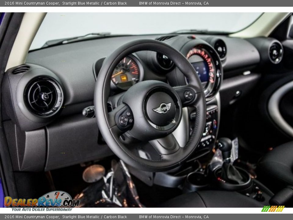2016 Mini Countryman Cooper Starlight Blue Metallic / Carbon Black Photo #6