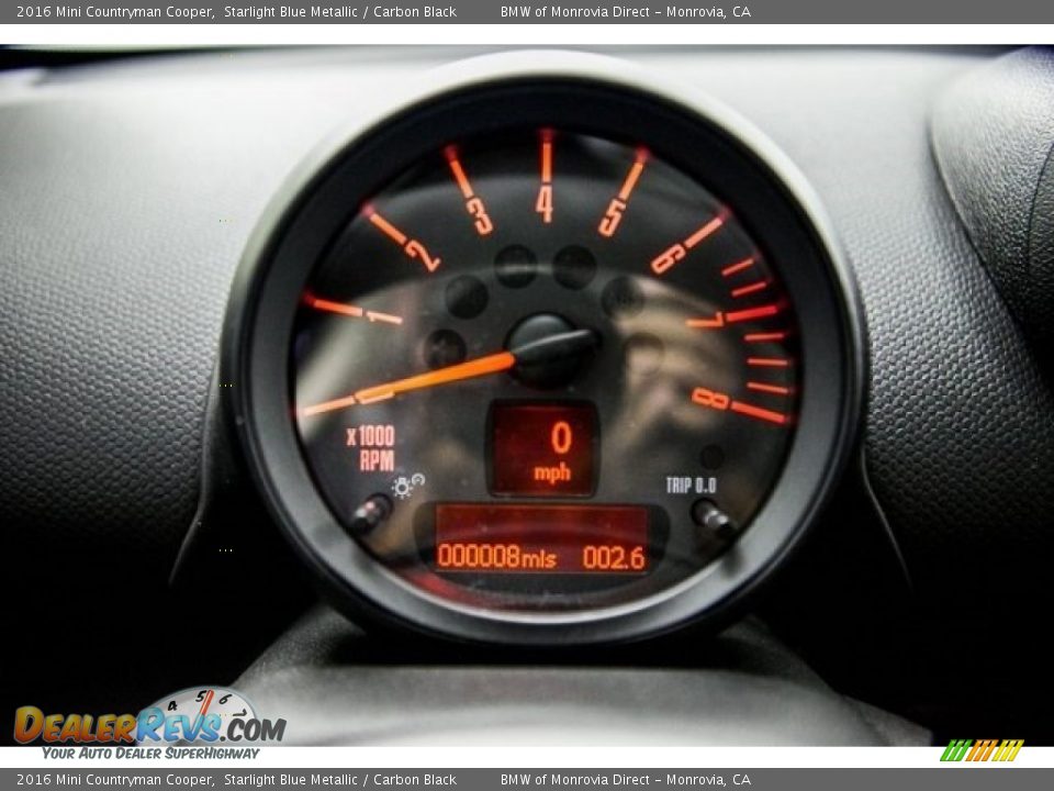 2016 Mini Countryman Cooper Starlight Blue Metallic / Carbon Black Photo #7