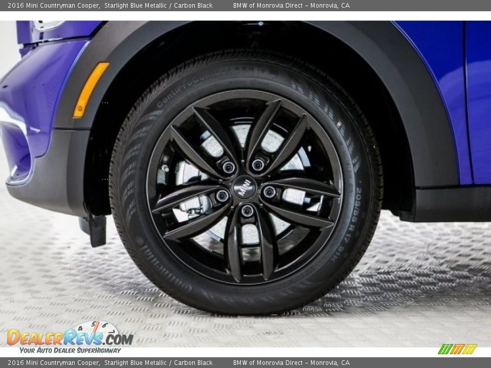 2016 Mini Countryman Cooper Starlight Blue Metallic / Carbon Black Photo #9