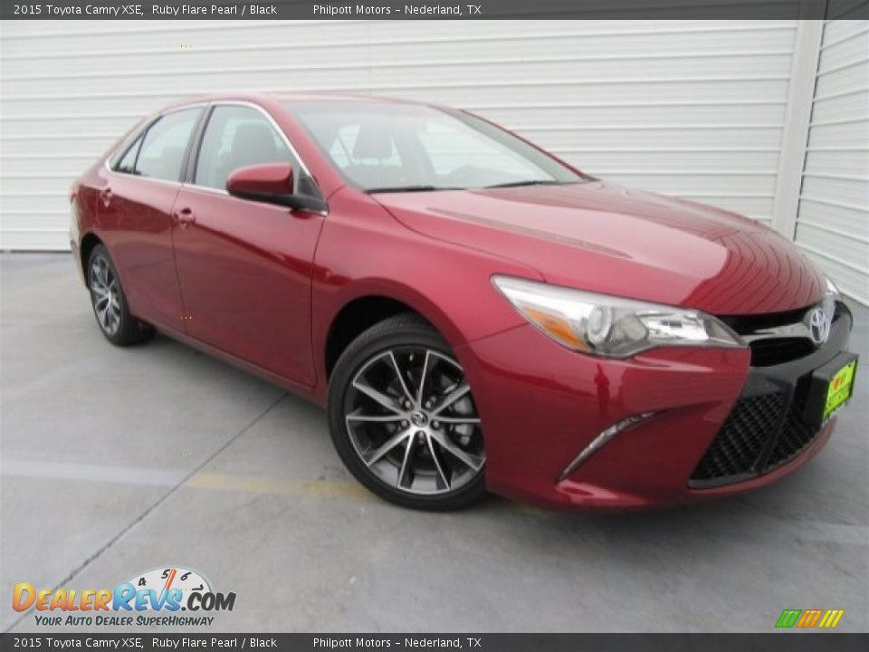2015 Toyota Camry XSE Ruby Flare Pearl / Black Photo #1