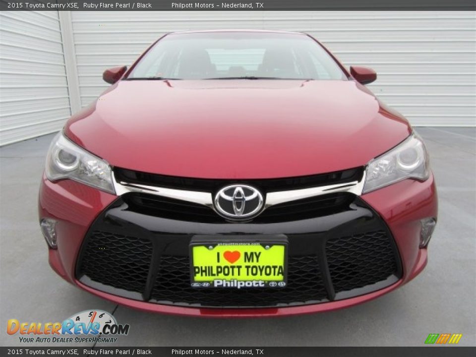 2015 Toyota Camry XSE Ruby Flare Pearl / Black Photo #2