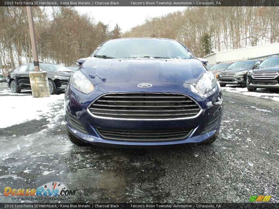 2016 Ford Fiesta SE Hatchback Kona Blue Metallic / Charcoal Black Photo #2