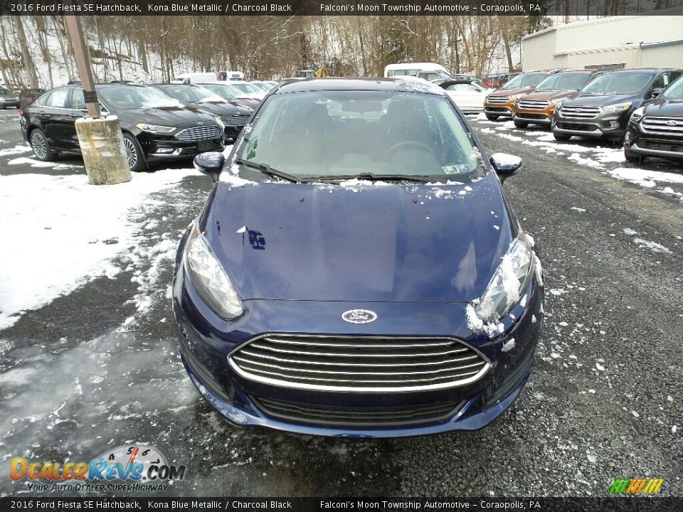 2016 Ford Fiesta SE Hatchback Kona Blue Metallic / Charcoal Black Photo #3