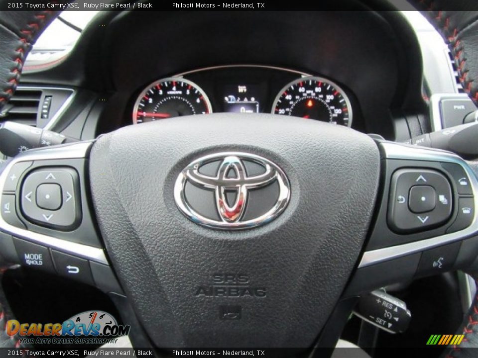 2015 Toyota Camry XSE Ruby Flare Pearl / Black Photo #32